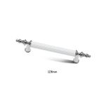 Asos Krom Beyaz Lüks Mobilya Dolap Çekmece Kulp 128mm