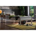 Asos S Metal Karyola, Beyaz, 90X200