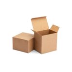 Aspak 6,8x6,8x8,5 Cm- E-Ticaret Kutusu- Mum Kutusu -Kraft- 50 Adet