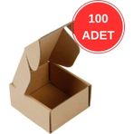 Aspak 9,5x8,5x6,5 Cm-Mini E-Ticaret Kargo Kutusu-Karton Kutu- 0,1 Desi -KRAFT-100 Adet