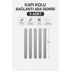 ASPAR KAPI KOLU UZUN ARA DEMİRİ 5 ADET (12 CM)