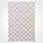 Aspen Gri Geometrik Modern Geometrik Etnik Desenli Boho Makinada Yıkanabilir Hafif Hav Toz Vermez Leke Tutmaz Kaymaz Taban Dijital Makine Baskı Halı Oturma Odası Salon Yolluk Koridor Mutfak Halısı