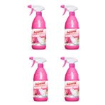 Asperox 650 ml Pembe Güç Leke Çıkarıcı Sprey Konsantre Formül ile Etkili Temizlik X4