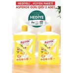 Asperox Parfümlü Yüzey Temizleyici Gün Işığı 2 Adet 2,5 Lt Sleepy Hediyeli