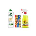 Asperox Sarı Güç Ultra Yağ Çözücü 1 Lt Sprey Cif Krem 500Ml Macro Max 8'Li Bulaşık Süngeri
