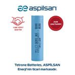 ASPİLSAN A28 3.65V 2800 mAh Lityum İyon Pil (Mavi)
