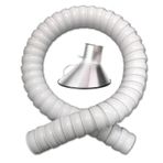 Aspiratör Hortumu, Kaynak, Lehimleme ve Duman Giderme için 3.3/4.9/6.6ft Esnek 360 ° Aulated Hava Çıkarıcı Hortumu - Endüstriyel Sınıf Duman Ekstrakt Borusu (2M, 100MM/3.8/9")