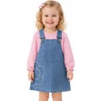 Aspo Baby Kids Kot Salopet Elbise/ Pembe Body - 6 - 9 Ay