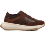 Aspor Kahve Deri Erkek Sneaker Premium - Renkli