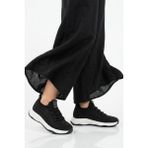 Aspor Siyah Anorak Bağcıklı Kadın Sneaker - Renkli