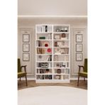 ASRA TREND Beyaz K-09 Modern Kitaplık ve Oturma Odası Raf Ünitesi%100 MDFLAM