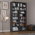 Asra Trend K-16 Mdf Koyu Gri Kitaplık