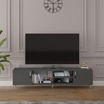ASRA TREND Koyu Gri T-12 Modern TV Ünitesi 180 cm%100 MDFLAM
