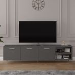 ASRA TREND Koyu Gri T-21 Modern TV Ünitesi 200 cm%100 MDFLAM