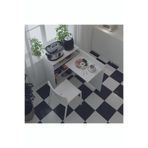 ASRA TREND Lüks Katlanabilir Masa Fonksiyonel Mutfak Kiler Dolabı%100 MDF Tekerlekli Çok Amaçlı Dolap MD003 Beyaz