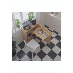 ASRA TREND Lüks Katlanabilir Masa Fonksiyonel Mutfak Kiler Dolabı%100 MDF Tekerlekli Çok Amaçlı Dolap MD003 Safir Meşe