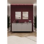 Asra Trend Lüks Konsol TV Ünitesi %100 MDF Salon ve Yemek Odası Ünitesi KNSL01 - Gri