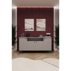 Asra Trend Lüks Konsol TV Ünitesi %100 MDF Salon ve Yemek Odası Ünitesi KNSL02 - 160 x 80 x 45 cm - Gri