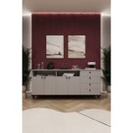 Asra Trend Lüks Konsol TV Ünitesi %100 MDF Salon ve Yemek Odası Ünitesi KNSL06 - Gri