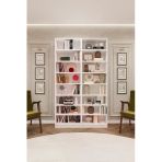 Asra Trend MDF Beyaz Kitaplık – Ayarlanabilir Raflar, Ev & Ofis Modern Dekoratif Kitaplık, K-09