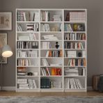 Asra Trend MDF Beyaz Kitaplık – Ayarlanabilir Raflar, Ev & Ofis Modern Dekoratif Kitaplık, K-20