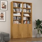 Asra Trend Mdf Petra Kapaklı Kitaplık – Ayarlanabilir Raf, Ev & Ofis Modern Dekoratif Kitaplık, K-43