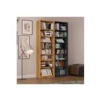 Asra Trend Mdf Petra/Koyu Gri Kitaplık – Ayarlanabilir Raf, Ev&Ofis Modern Dekoratif Kitaplık, K-18