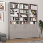Asra Trend Mdf Retro Taş Kapaklı Kitaplık – Ayarlanabilir Raf,Ev&Ofis Modern Dekoratif Kitaplık,K-56