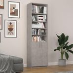 Asra Trend Mdf Retro Taş Kapaklı Kitaplık–Ayarlanabilir Raf,Ev & Ofis Modern Dekoratif Kitaplık,K-37