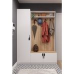 Asra Trend MDF Vestiyer & Portmanto & Ayakkabılık - 150x208x33cm, Askılı, Çok Raflı, Kapaklı V-01
