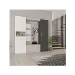 Asra Trend MDF Vestiyer & Portmanto & Ayakkabılık -210x208x33cm,Aynalı,Askılı,Çok Raflı,Kapaklı V-05