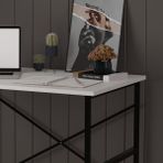 Asra Trend Metal Çalışma Masası - Beyaz - 90 x 60 x 75
