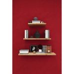 Asra Trend Modern 3'lü Uçan Raf Çok Amaçlı Duvar Rafı Organizer %100 Mdf Kitaplık Mutfak Banyo Rafı DRF05 - Safir Meşe