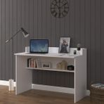 Asra Trend Modern Çalışma Masası %100 MDF Bilgisayar Ders Ofis Masası ÇM01 - Beyaz - 120 x 60 x 75