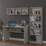 Asra Trend Modern Çalışma Masası Seti %100 MDF Bilgisayar Ders Ofis Masası ÇMT001 - 120 x 60 x 75 - Kül Rengi