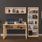 Asra Trend Modern Çalışma Masası Seti %100 MDF Bilgisayar Ders Ofis Masası ÇMT001 - Safir Meşe - 120 x 60 x 75