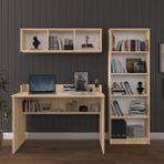 Asra Trend Modern Çalışma Masası Seti %100 MDF Bilgisayar Ders Ofis Masası ÇMT001 - Sonoma - 120 x 60 x 75