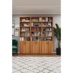 Asra Trend Modern Kapaklı Ayarlanabilir Raf Ev Ofis Kitaplık %100 MDF Dekoratif Kütüphane K54
