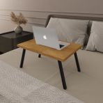 Asra Trend Modern Katlanır Laptop Yemek Çalışma Masası %100 MDF Çok Amaçlı Sehpa Masa - Petra - 50 x 22 x 35