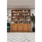 ASRA TREND Petra K-54 Kapaklı Modern Kitaplık ve Ofis Raf Ünitesi%100 MDFLAM