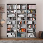 ASRA TREND Retro Taş K-26 Modern Kitaplık ve Geniş Ofis Raf Ünitesi%100 MDFLAM