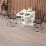 ASRA TREND Saf Beyaz KM-17 Katlanır Mutfak Masası ve Kiler Dolabı 70x93 cm%100 MDFLAM