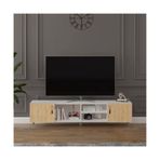 Asra Trend T-10 Beyaz-Safir Meşe TV Ünitesi