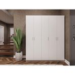 Asra Trend Vestiyer & Portmanto V-09 %100 MDF 5 Kapaklı Geniş Ayakkabılık Beyaz