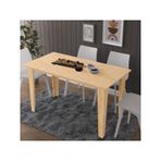 ASRA TREND YM-01 Safir Meşe Yemek Masası 135x69 cm –%100 MDFLAM, 4-6 Kişilik Minimalist Modern Salon & Mutfak Masası