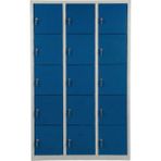 Asram Metal 15 Gözlü Metal Emanet Dolabı MAVI118X40X170