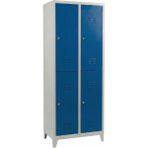 Asram Metal 4 Gözlü Standart Soyunma Dolabı Mavi 80X40X198