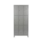 Asram Metal 9 Gözlü Ekonomik Soyunma Dolabı-1 97x37x198