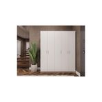 asratrend Lüks 5 Kapaklı Portmanto Askılı Vestiyer %100 MDF Ayakkabılık Dolabı V09