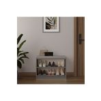asratrend Lüks Puflu Ayakkabılık ve Askılık %100 MDF 2 Raflı Portmanto Seti PUF02
